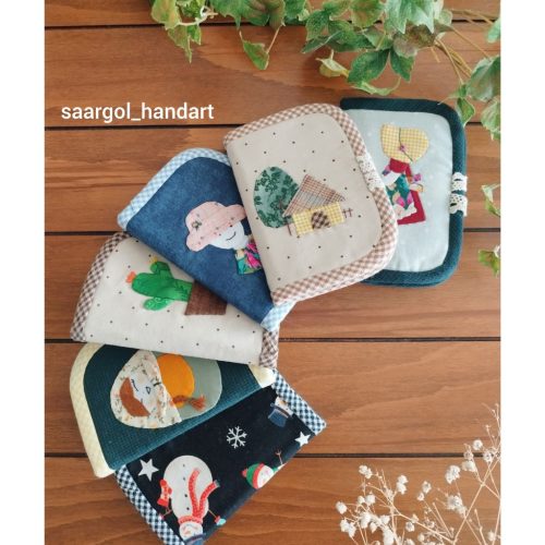 کیف کارت بانکی دست دوز ژاپنی دوزی