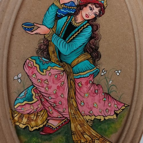 آموزش مینیاتور  روی چوب و ام دی اف